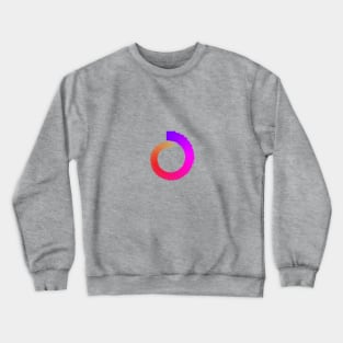 Infinity spiral purple to yellow Crewneck Sweatshirt